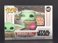 Funko Pop #465 - Star Wars - Grogu with Cookies (Flocked Exclusive)
