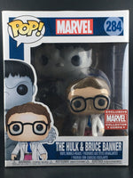 Funko Pop #284 - Marvel - The Hulk & Bruce Banner (Marvel Collector Corps Exclusive)