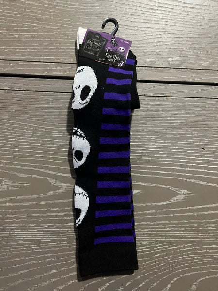 The Nightmare Before Christmas Knee High Socks 1 Black Pair