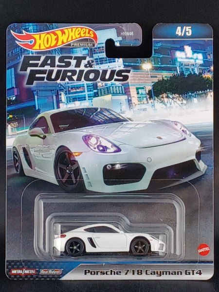 Hot Wheels Premium - Fast & Furious - Furious 7 - 4/5 - Porsche 718 Cayman GT-4