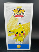 Funko - Pop Games #553 - PokeMon- Pikachu (Flocked) (Exclusive)